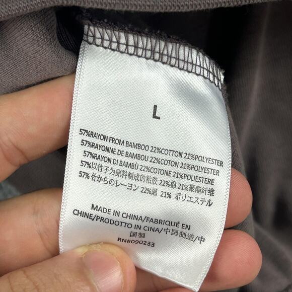 Fear of God Essentials Shirt Mens Large Logo Terry Polo Brown Streetwear Casual - Picture 7 of 10